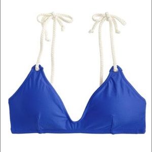 J.Crew Bikini Top with Braided Ties